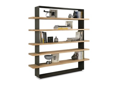 CRAZY - Open solid wood and iron bookcase (Request Info).