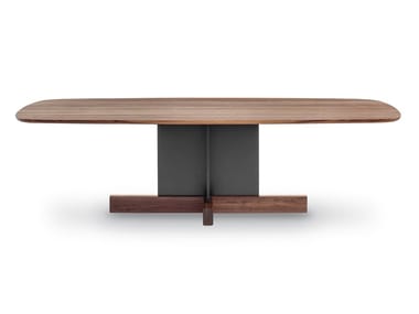CROSS - Barrel-shaped dining table (Request Info).
