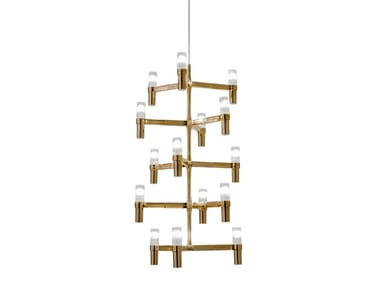 CROWN MULTI - Die cast aluminium chandelier (Request Info).