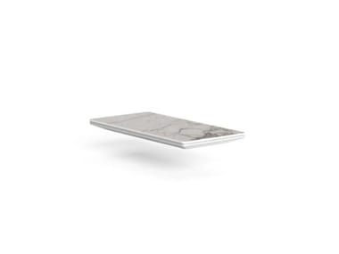 CRUISE ALU - Rectangular porcelain stoneware Table top (Request Info).