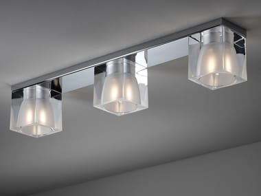 CUBETTO - Crystal ceiling lamp by Fabbian