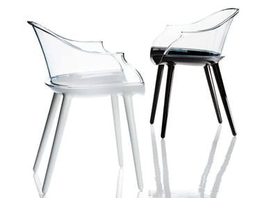 CYBORG - Polycarbonate chair with armrests (Request Info).