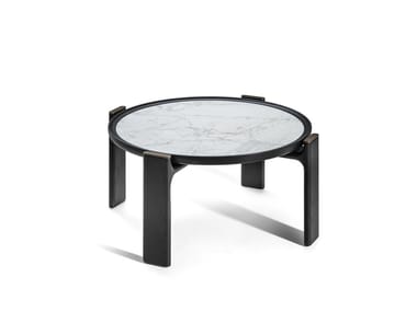 DUO - Round marble coffee table (Request Info).