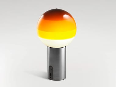 DIPPING PORTABLE - LED cordless blown glass table lamp (Request Info).