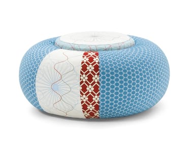 DONUT - Round fabric pouf (Request Info).