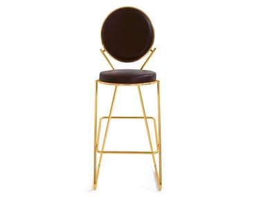 DOUBLE ZERO - High upholstered stool (Request Info).