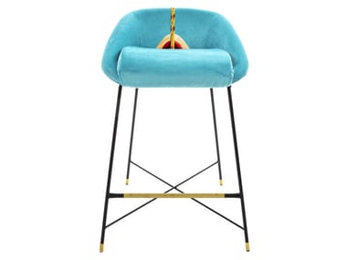 DRILL - High fabric stool with back (Request Info).