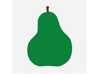DUE, LA PERA - 2 colours screenprinted on dropjet paper (Request Info).