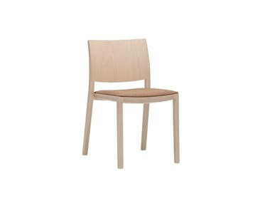 DUOS SI2754 - Wooden chair with integrated cushion (Request Info).