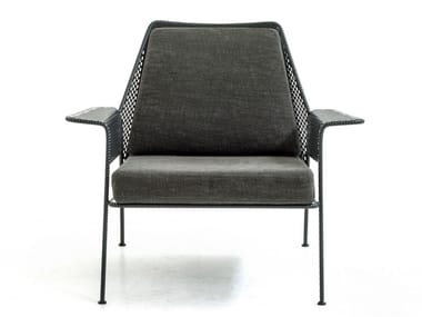 WORK IS OVER - Steel easy chair with armrests (Request Info).