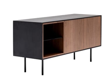 ELEMENT credenza - Wooden sideboard with doors.