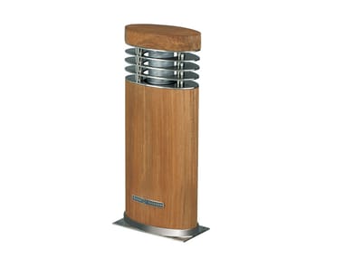 ELLIPSE - Teak bollard light (Request Info).