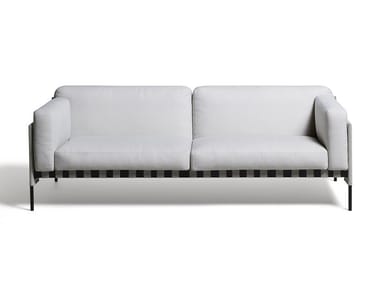 ?TIQUETTE Outdoor - 3 seater fabric garden sofa with removable cover (Request Info).