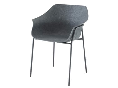 ETTORIANO - Felt chair with armrests (Request Info).