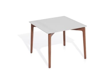 EVERYDAY LIFE SIDE TABLE OUTDOOR - Square natural stone garden side table (Request Info).