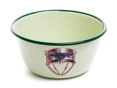 EYE - Enamelled metal serving bowl (Request Info).