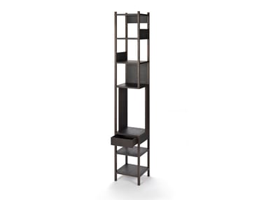 LUNGANGOLO - Open Corner oak bookcase (Request Info).