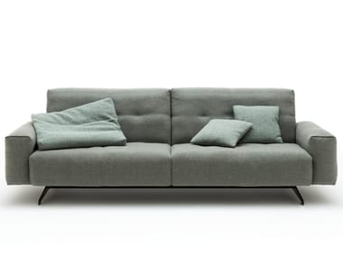 ROLF BENZ 50 - Sled base tufted fabric sofa (Request Info).