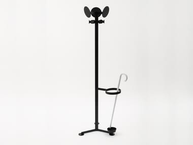 FAMILIA - Painted metal coat stand with umbrella stand (Request Info).