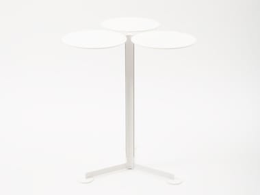 FAMILIA - Painted metal table with 3-star base (Request Info).