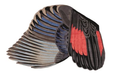 FEATHERS FREEFORM - Handmade custom rug by CC-Tapis