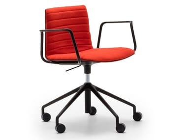 FLEX CHAIR SO1307 - Swivel chair with 5-spoke base with castors (Request Info).