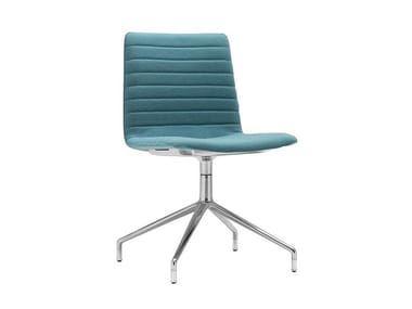 FLEX CORPORATE SI1639 - Swivel upholstered trestle-based chair (Request Info).