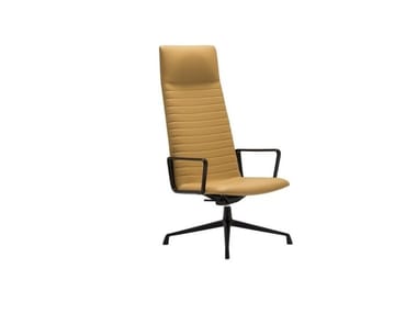FLEX EXECUTIVE BU1847 - High-back executive chair with 4-spoke base with armrests (Request Info).