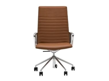 FLEX EXECUTIVE SO1860 - Chair with 5-spoke base with armrests with castors (Request Info).