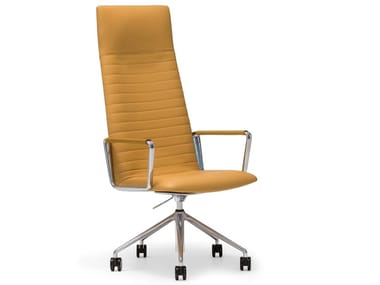 FLEX EXECUTIVE SO1861 - High-back executive chair with 5-spoke base with armrests (Request Info).