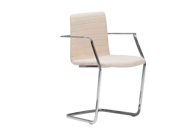 FLEX HIGH BACK SO1633 - Cantilever upholstered chair with armrests (Request Info).