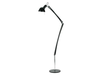 NAOMI - Adjustable aluminium floor lamp with swing arm (Request Info).