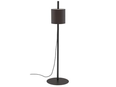 MAGNET LAMP - Floor lamp with steel base and cotton shade (Request Info).