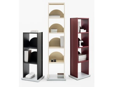 FLOREANA - Open painted metal bookcase (Request Info).