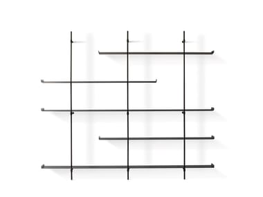 FOIL - Open wall-mounted metal bookcase (Request Info).