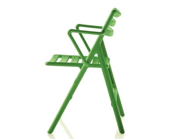 FOLDING AIR-CHAIR - Folding polypropylene chair with armrests (Request Info).