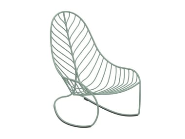 FOLIA - Rocking stainless steel garden armchair (Request Info).