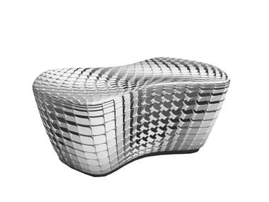 DRUM - Upholstered fabric pouf (Request Info).