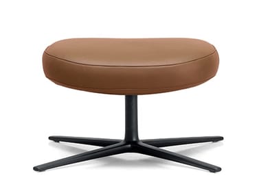 DUA RELAX - Upholstered footstool with 4-spoke base (Request Info).
