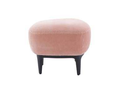 SOUFFLOT - Upholstered fabric footstool (Request Info).