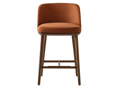 FOYER - High fabric stool with back (Request Info).