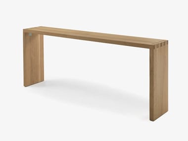 FRAME - Rectangular solid wood console table (Request Info).