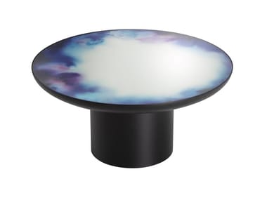 FRANCIS - Round mirrored glass coffee table (Request Info).