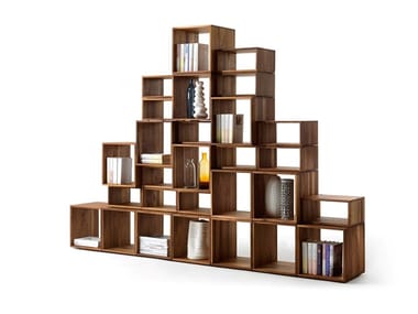 FREEDOM - Open sectional solid wood bookcase (Request Info).