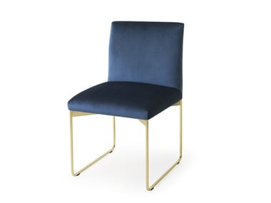 GALA - Sled base velvet chair (Request Info).