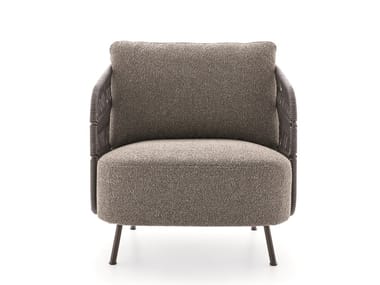 356 - Fabric garden armchair (Request Info).
