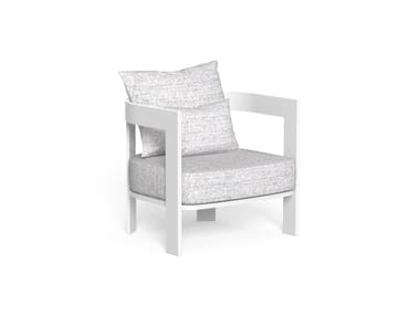 ARGO-ALU - Fabric garden armchair (Request Info).