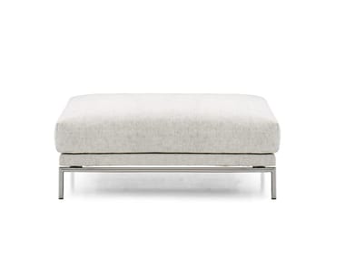 GENTRY - Upholstered fabric footstool (Request Info).