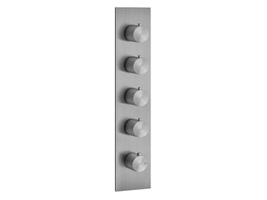 GESSI 316 - 5 hole metal shower mixer with plate by Gessi