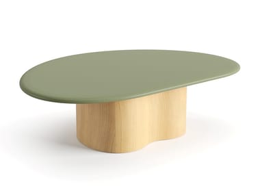 GHIA TOTEM - Low oval MDF coffee table (Request Info).